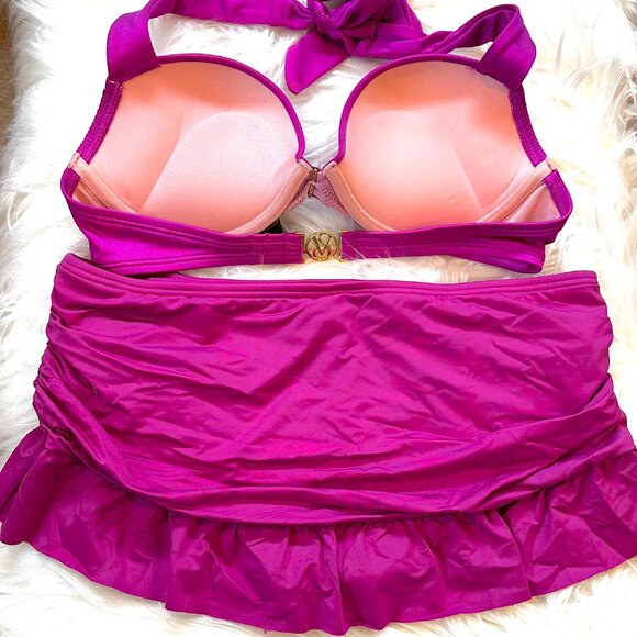Victoria's Secret Bombshell Bikini with Ruffle Skirt Bottoms - 34B | M - Picture 2 of 8